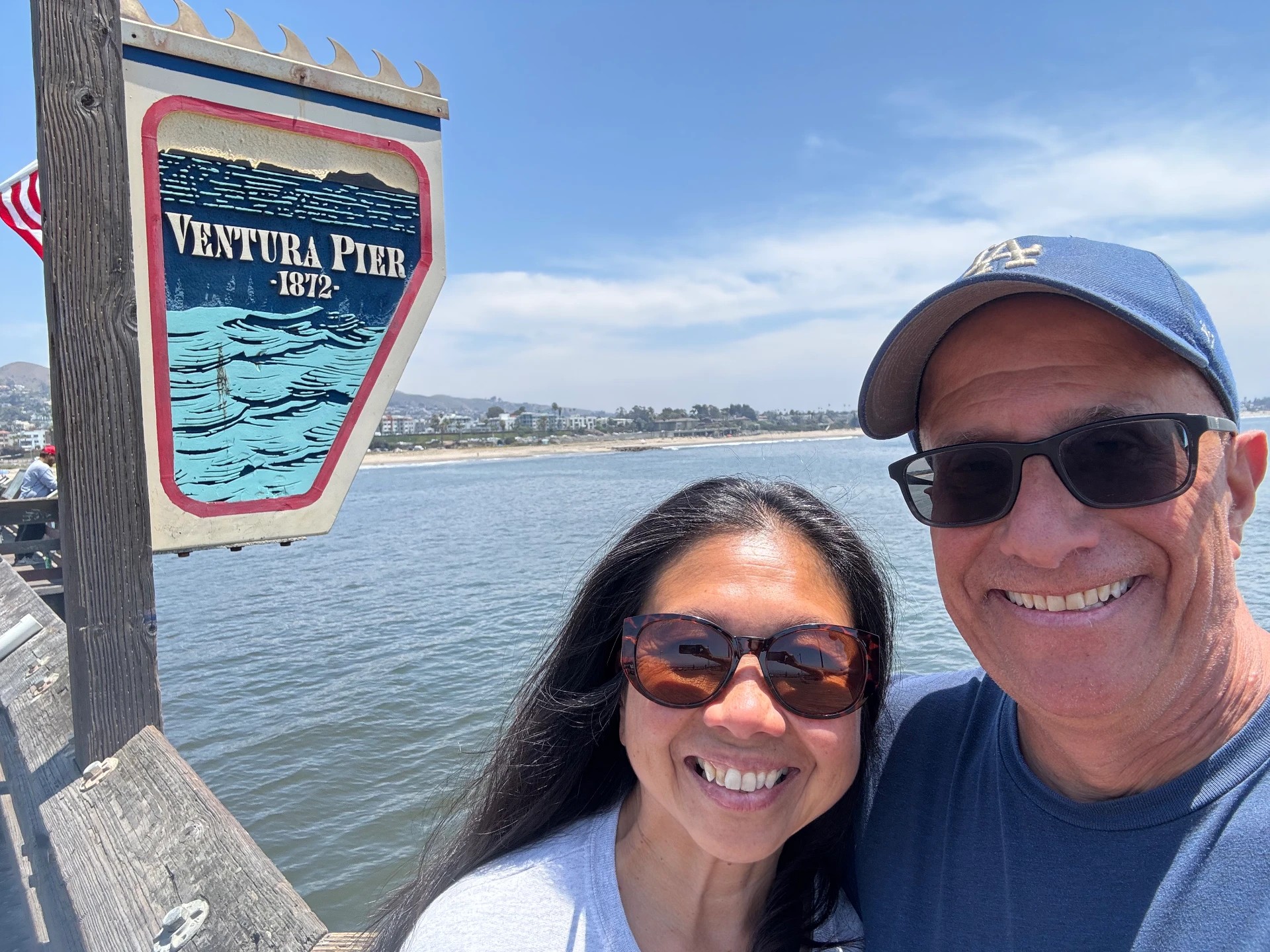 Tony and Giselle on Ventura Pier